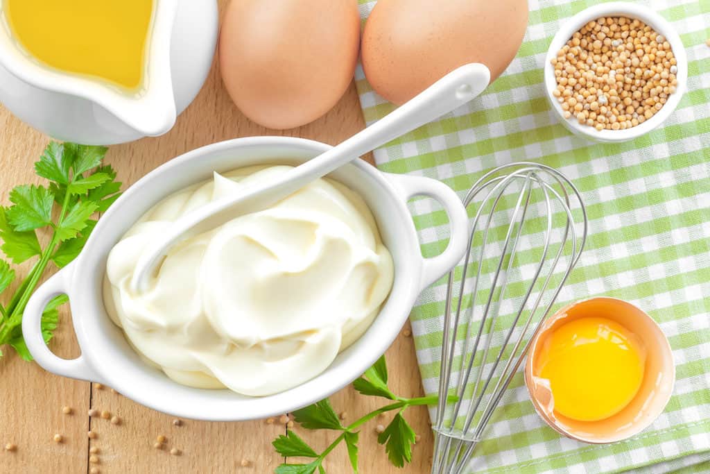 Billede med mayonnaise